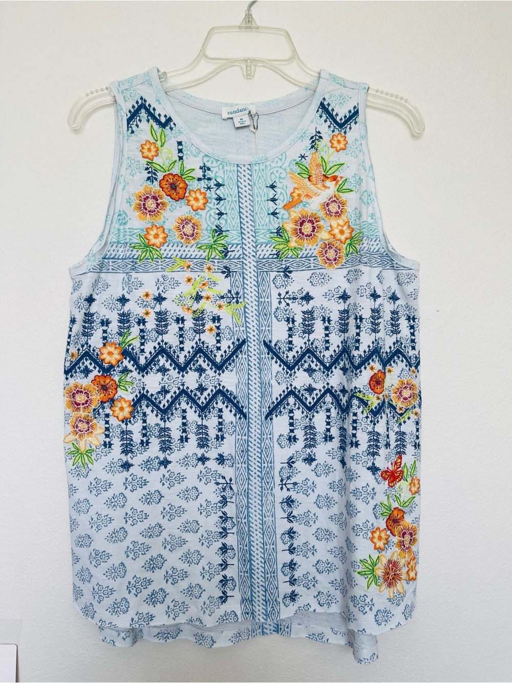 Sundance Women's embroidered short sleeve top